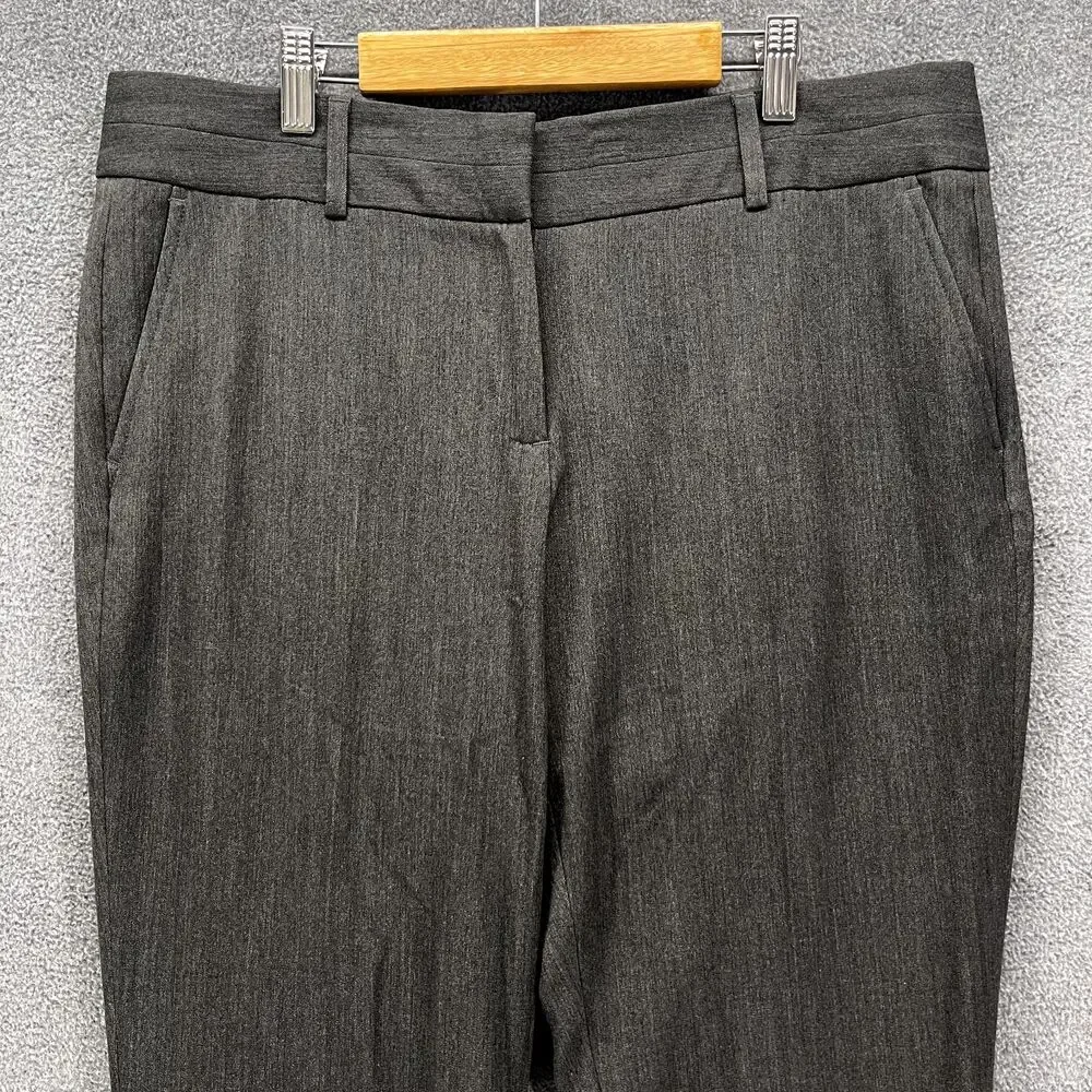 Michael Kors Pants Women 10 Dark Gray Dress Trousers Slim mid rise‎ pocket